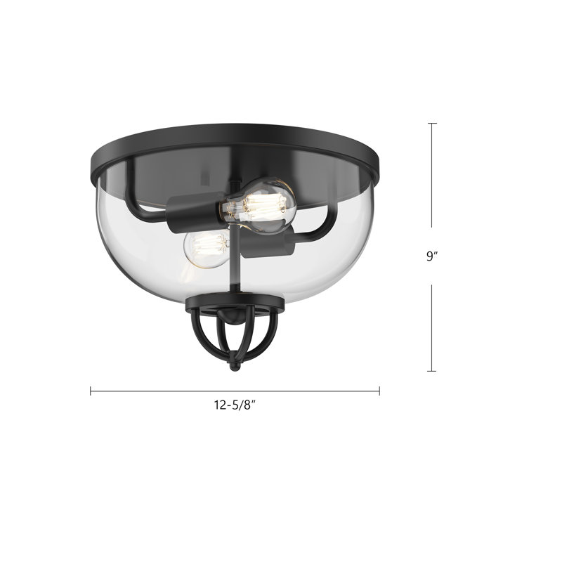 Plafonnier encastré en verre Alwaleed, Chrome