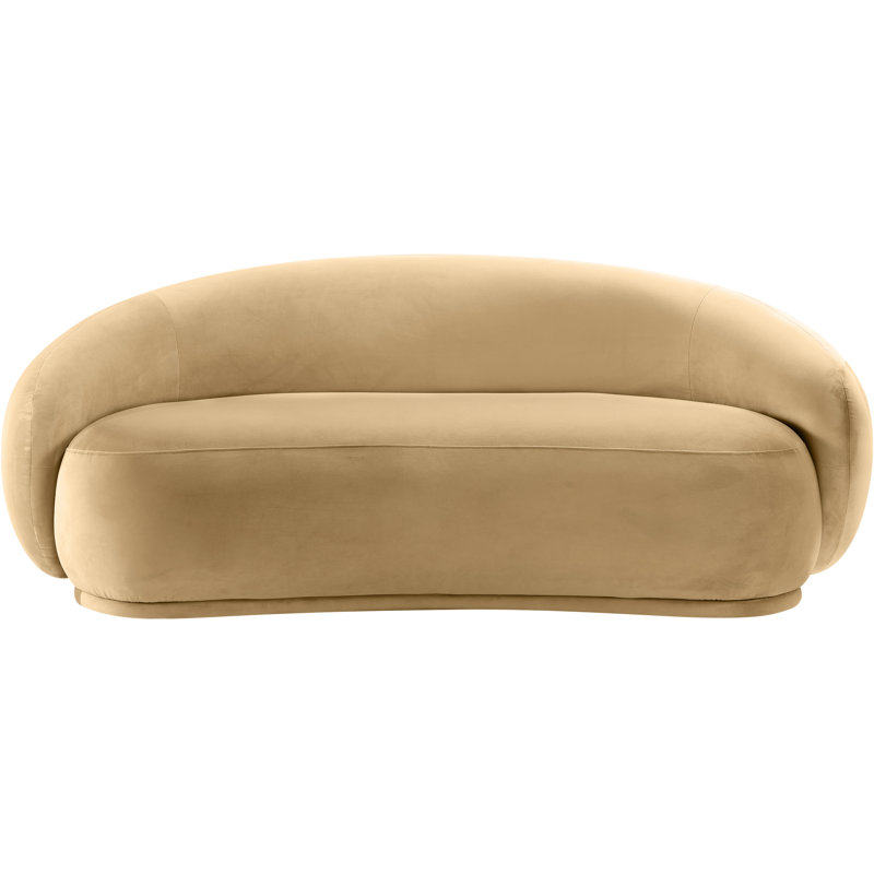 Emery Velvet Loveseat, Camel Velvet