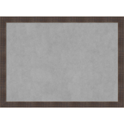 Magnetic Solid Wood Framed Metal Bulletin Board