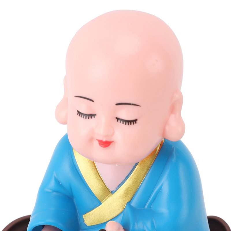 Figurine de moine en mouvement musical, Blue