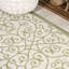 Tapis intérieur / extérieur vert / crème Deilani-983791268