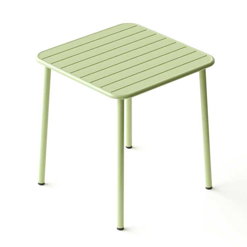 Table de salle à manger d'extérieur Sera, Vert antique