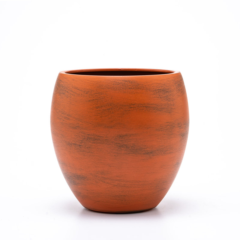 Pot à fleurs rond pour l'intérieur et l'extérieur