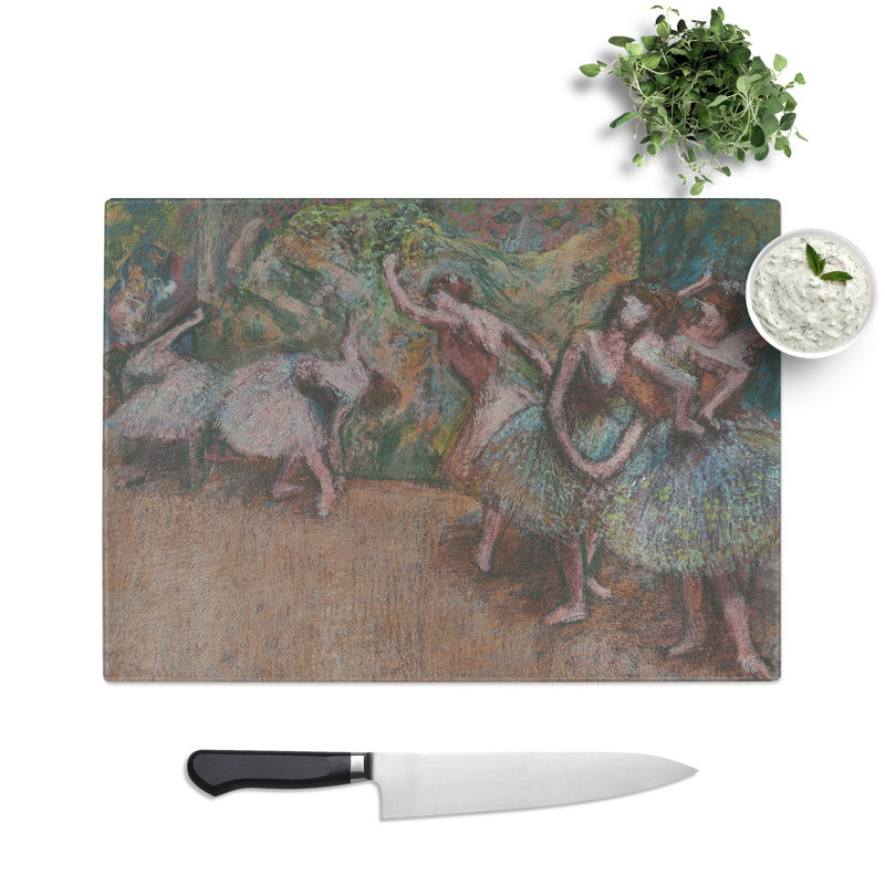 View of the Ballet Ballerina Dancers by Edgar Degas Chopping Board, 0.4cm H x 28.5cm W x 39cm L