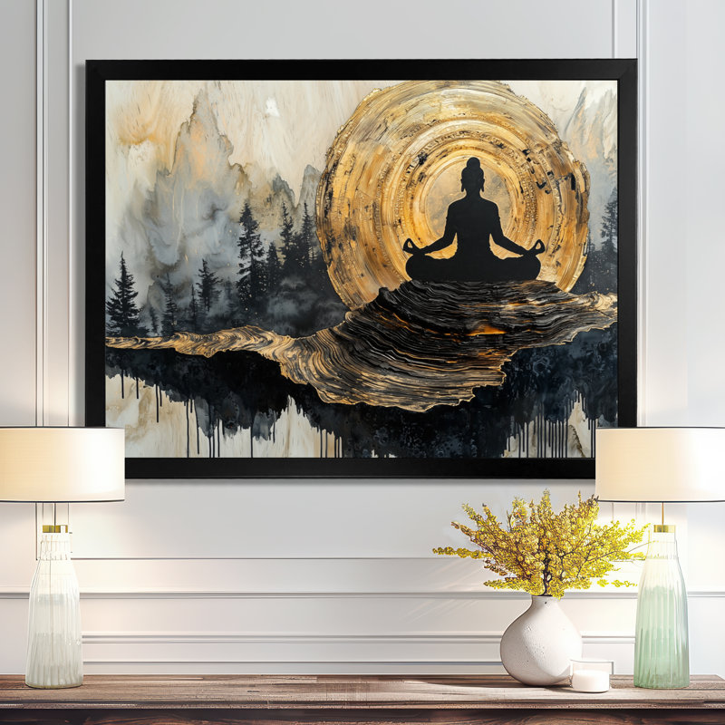 Art mural sur toile Guth Indian God, Impression d'un seul cadre photo, Noir, noir, noir, noir, H 12 po x l 20 po