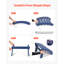 Repose-pieds Adirondack, repose-pieds en plastique PEHD de 18,7 po x l 18,9 po x H 13,8 po Adirondack, repose-pieds résistant aux intempéries pour chaise Adirondack, largement utilisé pour la cour extérieure de la piscine, bleu