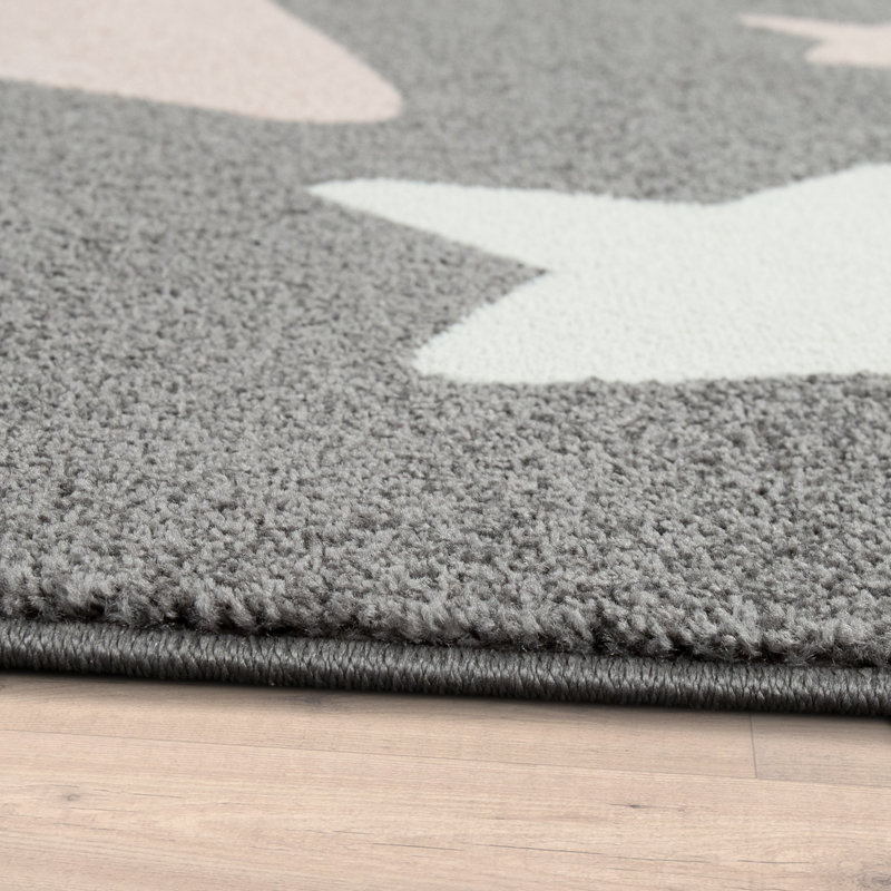 Barcia Rug, Rectangle 6'7" x 9'2", Dark Gray