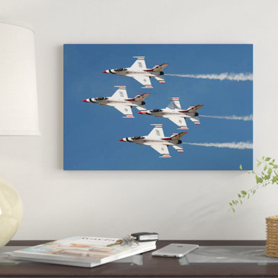 « the us air force thunderbirds fly », reproduction de photo sur toile