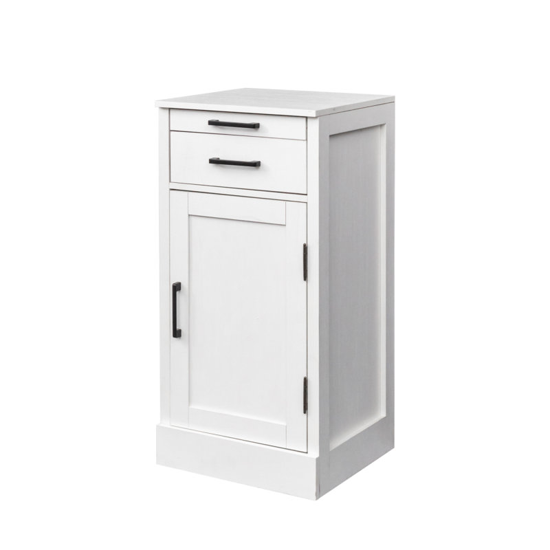 Armoire de bar à vin blanche modulaire avec huche pour salle à manger, Blanc