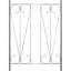 Rose 129cm W x 60cm D Iron Arbor