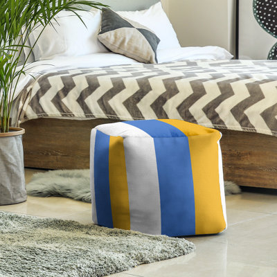 Repose-pieds cube la ours college stripes