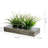 Artificial Grass Fake Plants In Wood Box