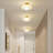 Clear Crystal Glass Round Dining Room Ceiling Light