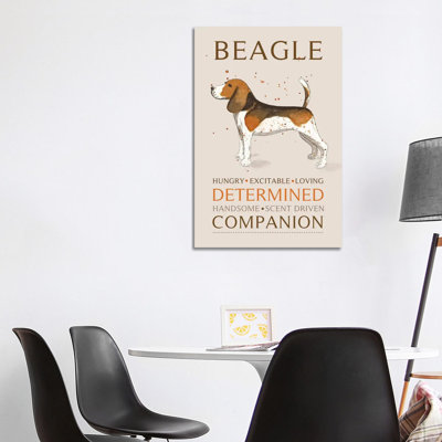 "Beagle" par Michelle Campbell - impression sur toile tendue