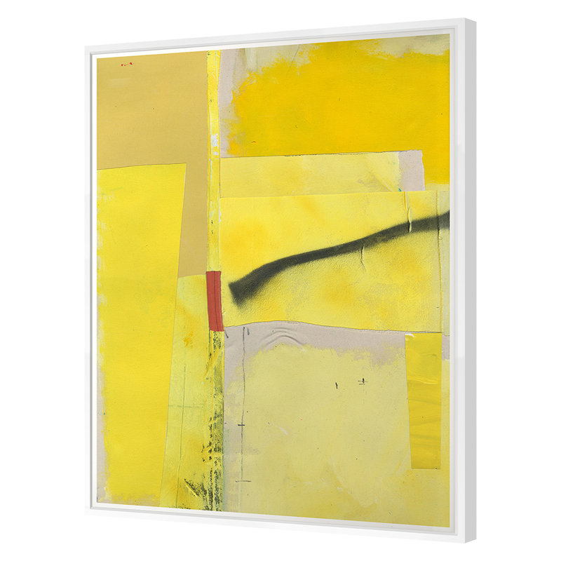 Yellow Canary Print by Ngo, PC, 24" H x 21" W x 1.25" D, White Framed