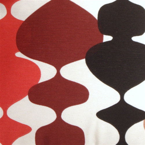 Lava Lamp Abstract Throw Pillow, Red