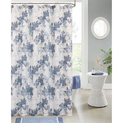 Gertz Shower Curtain with Hooks Included