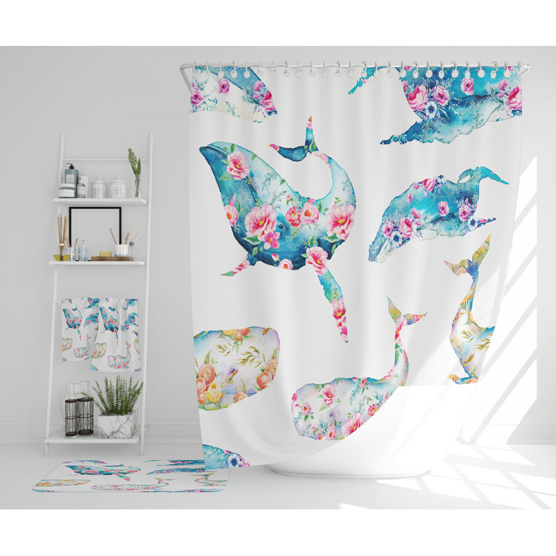 Naviel Polyester Shower Curtain Set
