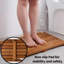 Tapis de douche en teck Saneha