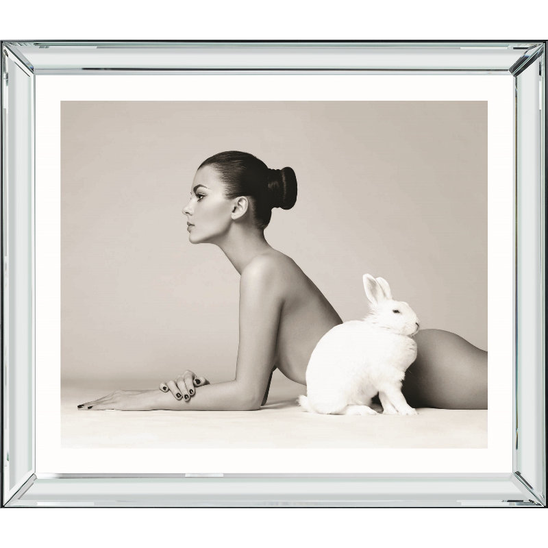 Bunny Girl - Print on Wood