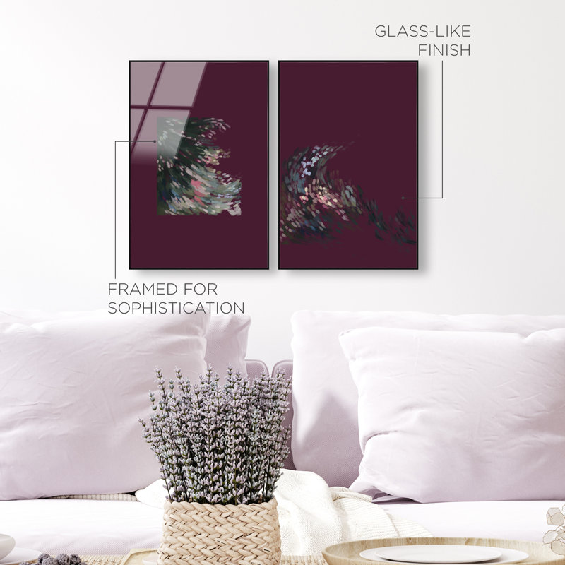 Delicate Spring Set High-Gloss Frameless Acrylic Glass Wall Art Abstract Print by Oliver Gal, Ready to Hang, 10 x 15
