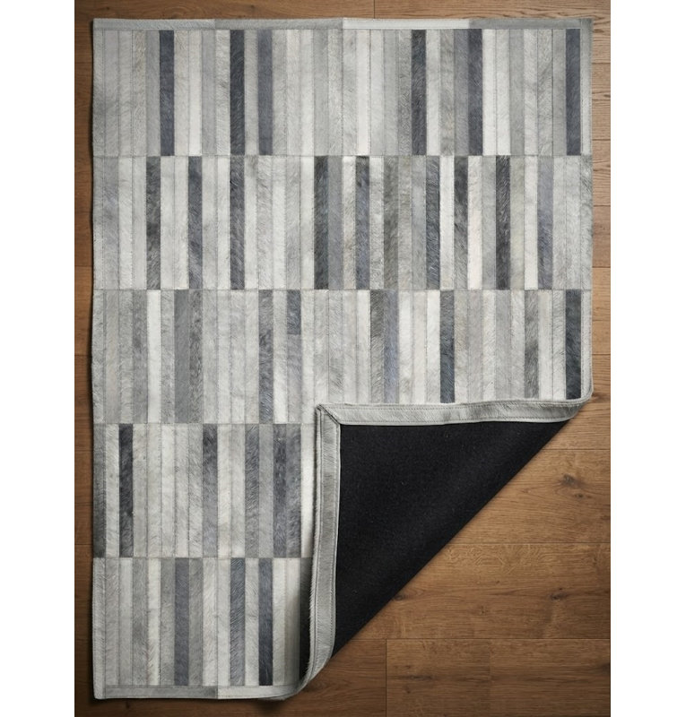 Tapis à rayures verticales ivoire Abani, 9 pi x 12 pi