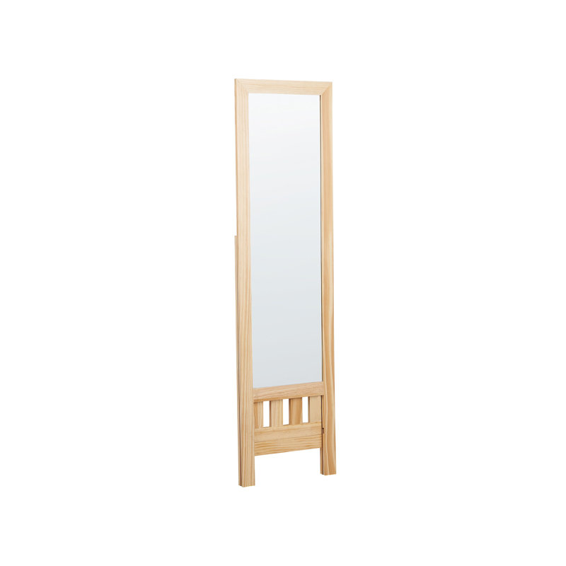 Kirshbaum Solid Wood Framed Freestanding Cheval in Beige