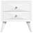 Klae Modern Vintage Solid Wood-Framed 2-Drawer Nightstand-854590292