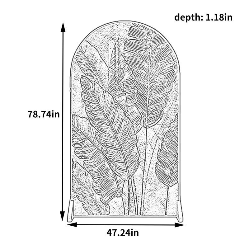 Chamira, 78.74" H x 47.24" W x 1.18" D