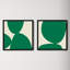 Green Ink. Set Of 2 by Lee Lessem-72046110-72046113