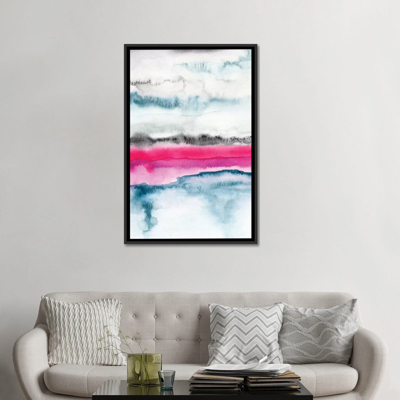 «Abstract XXI» par Marco Gonzalez - reproduction d'art sur toile tendue, H 26 po x l 18 po x P 1,5 po, Toile avec cadre noir