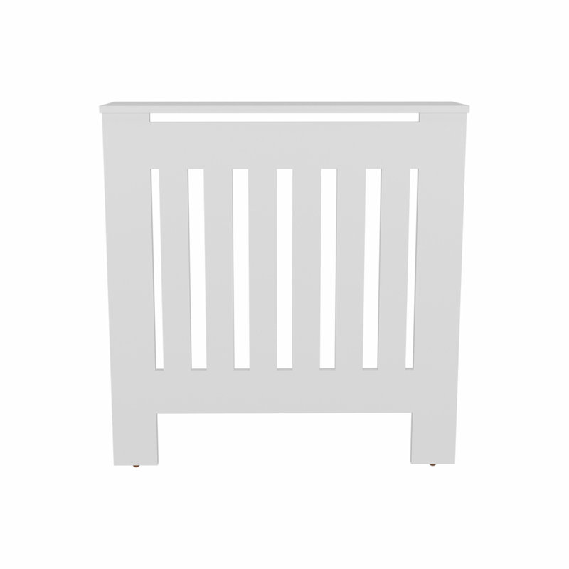 Radiator Cover Cabinet, 1 Shelf, White