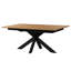 Extendable Solid Oak Pedestal Dining Table-88691702