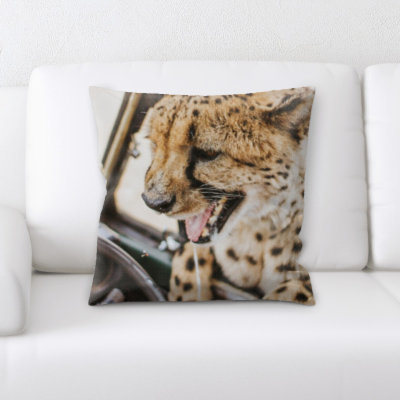 Worthen Cheetah Throw Pillow