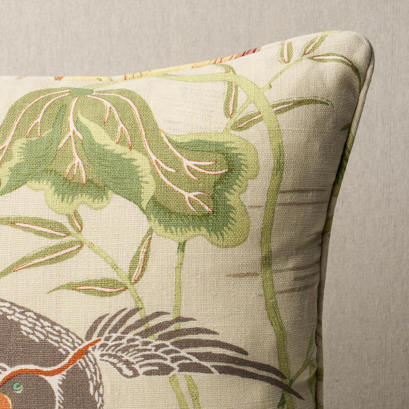 Lotus Garden Pillow, 18" x 18"