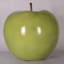 Grande statue de pomme verte surdimensionnée