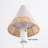 Japandi 57.9" Slim Floor Lamp - 3-Color Temperature Woven Shade Standing Light