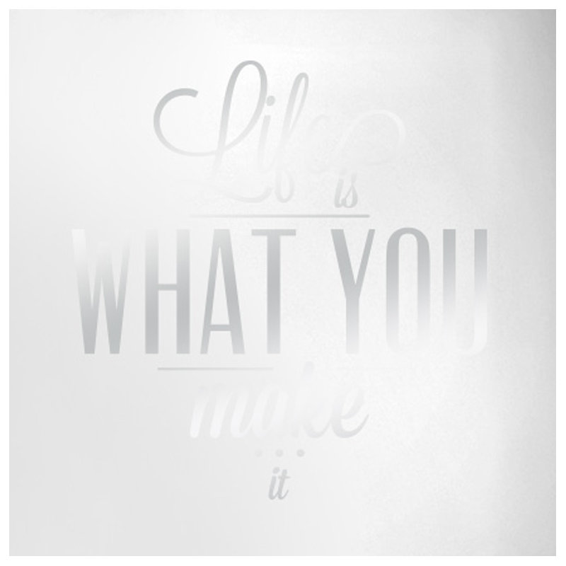 Wall Decal, Shiny Silver