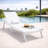 Outdoor Patio Reclining Chaise Lounge with Wheels, Powder-Coated Aluminum Frame and Breathable Sling Mesh, Adjustable Backrest for Poolside and Deck Use-124823790-124823796