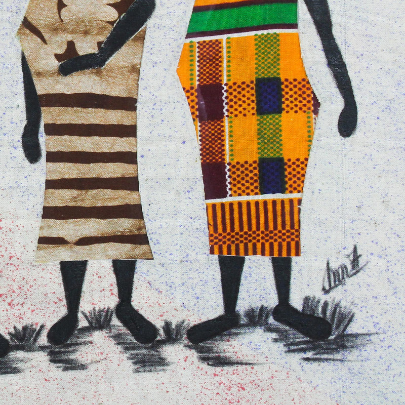 « immigrants batik », reproduction d’art encadrée