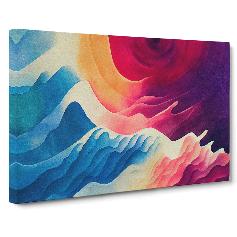 Edgy Modern Abstract - Wrapped Canvas, 40cm H x 60cm W x 3cm D