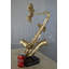 Statue en résine Warlo a saxophone - Taille: L 13 po x l 5 po x H 25 po.