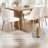 Modern Farmhouse Upholstered Dining Chairs with Butterfly Back (Set of 6, BEIGE)-847775737