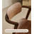 All Solid Wood, Walnut, Simple Dining Chair With Armrests