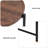 Small Coffee Tables 2-tier Modern Sofa Side Table with Wood Storage Shelf Living Room End Tables Nightstands (Walnut Brown)