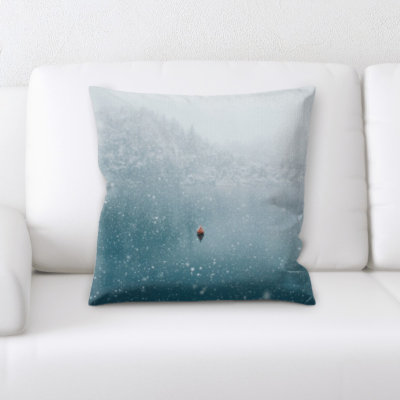 Microsuede Reversible Throw Pillow