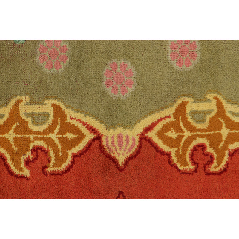 Art Deco One-of-a-Kind 12'10X14'3 Hand Knotted Area Rug