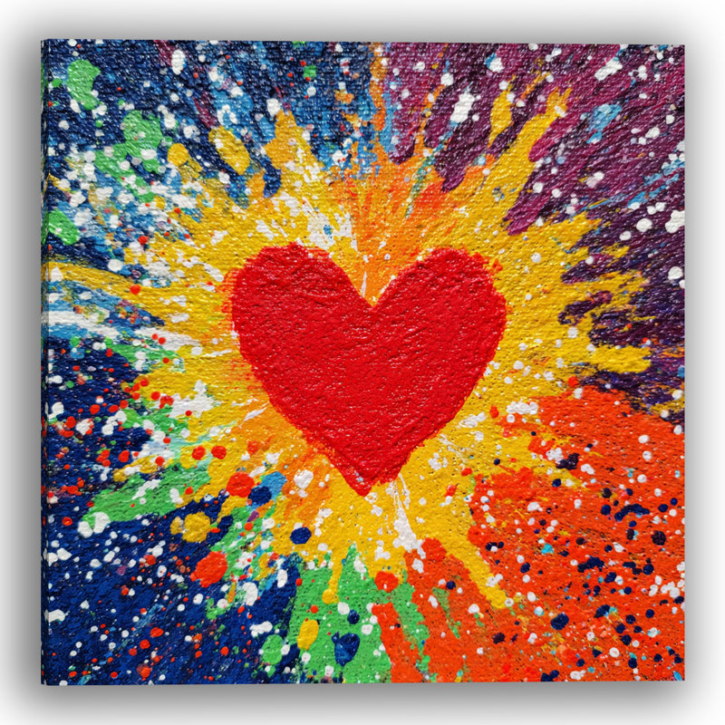 Art texturé sur toile texturée, l 40 po x H 40 po x P 1,5 po