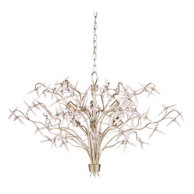 Lustre à niveaux unique et remarquable à 6 lumières Gloriana