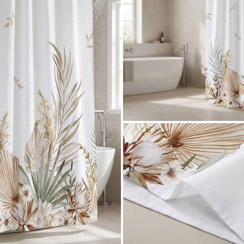 Rideau de douche Boho Botanical, 72*72